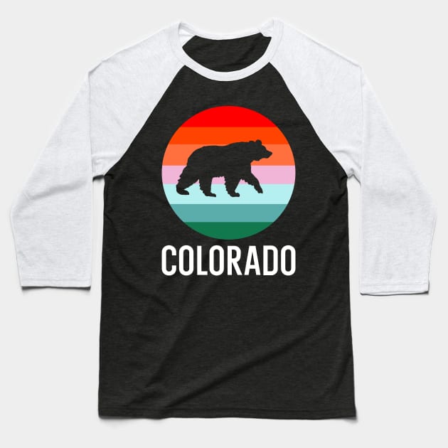 Colorado State love Bear Camping Hiking Adventure Trend Gift Baseball T-Shirt by shamyin